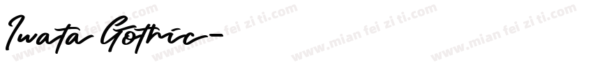 Iwata Gothic字体转换